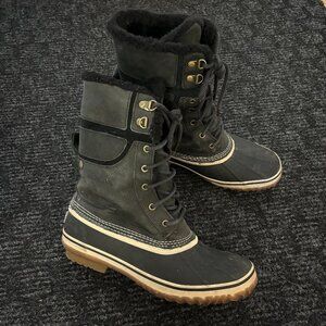 Black WindRiver Winter Boots Lined Waterproof Warm Size 9